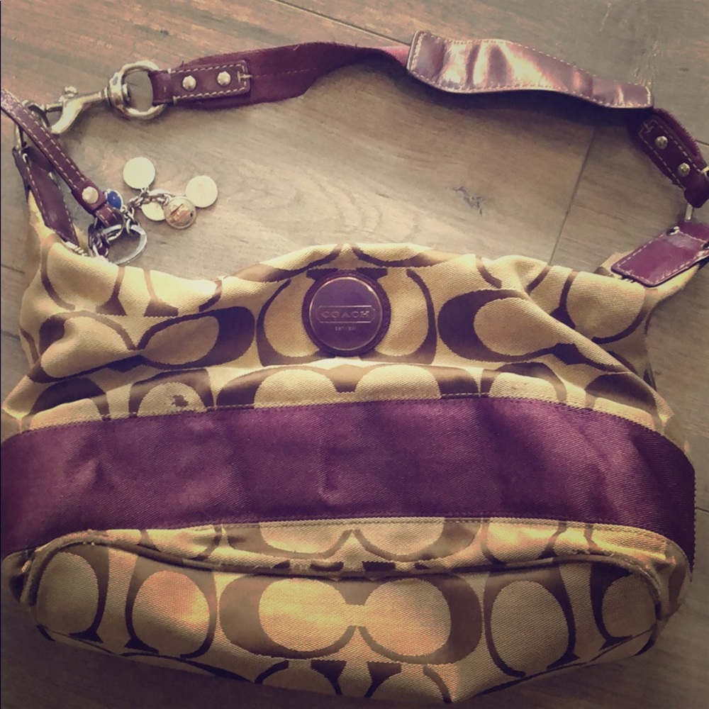 Purple Coach Purse